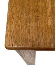 Art Deco Dining Table by J.A. Muntendam, Solid Oak, 1920s Dutch Design